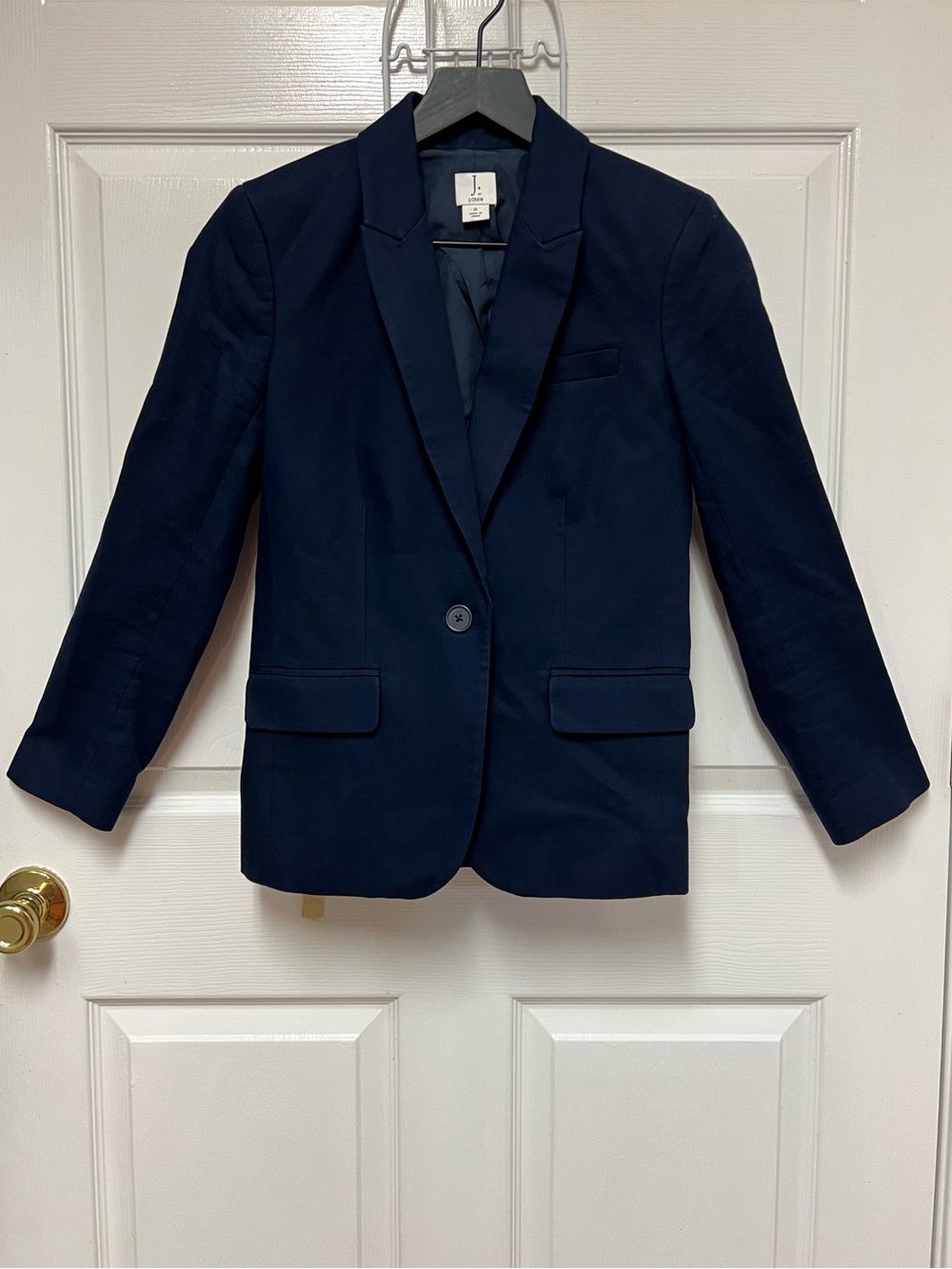 J. Crew Womens Navy Single-Button Blazer